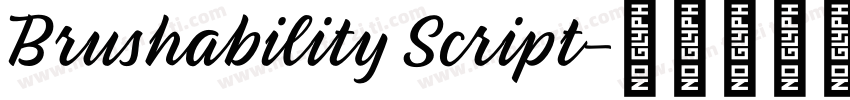 Brushability Script字体转换